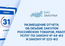 До 31 января 2026 года заказчики обязаны разместить отчет об объеме закупок российских товаров и услуг